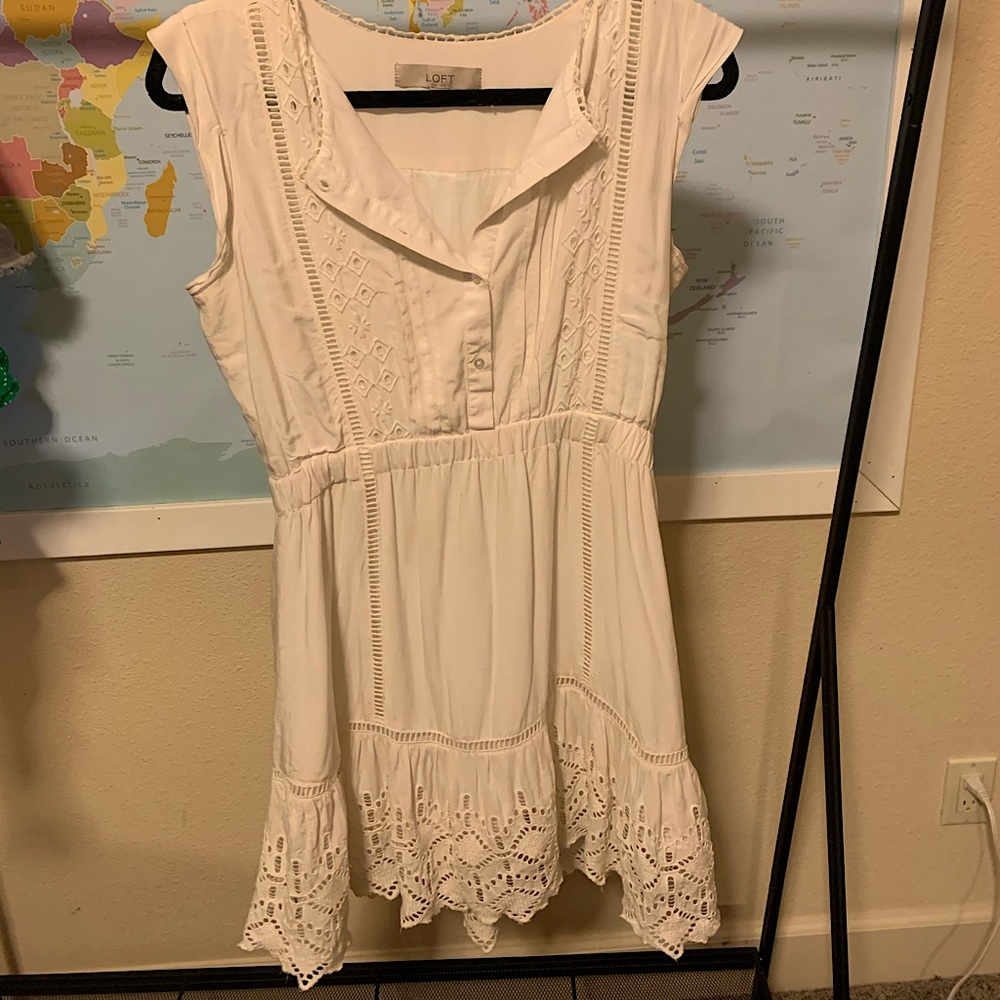 Loft white dress!